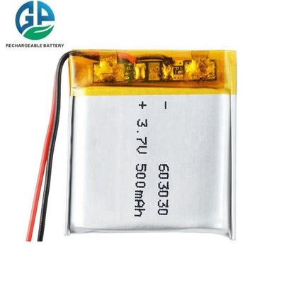 Bateria de polímero de íon de lítio recarregável Lipo de 3,7 V e 550 mAh aprovada pela KC IEC62133