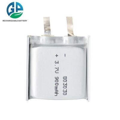 Bateria recarregável de 3,7V 900mAh aprovada pela KC IEC62133, bateria de polímero de lítio Lipo