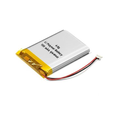Capacidade padrão personalizada de 150 mAh Bateria de polímero de Li de peso leve de 4,6 g para várias aplicações