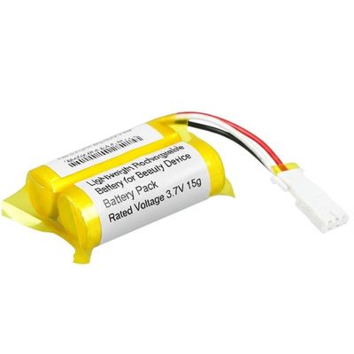 Bateria recarregável de 900 mAh de capacidade leve e 500 ciclos para aparelhos de beleza