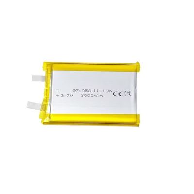Bateria Lipo de Alta Taxa de Descarga 30C 3.7V 3000mAh Certificada KC para Drones e Dispositivos de Beleza