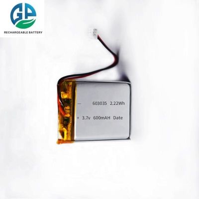 Bateria de Polímero de Lítio Lipo Recarregável de Alta Taxa de Descarga 3.7V 600mAh para Smart Watches