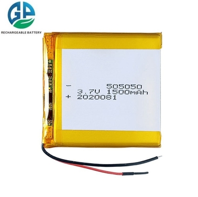 Alta qualidade 3.7v 1500mah Bateria de lítio polímero 505050 1500mah Bateria de alta taxa de descarga 30C Max60C recarregável