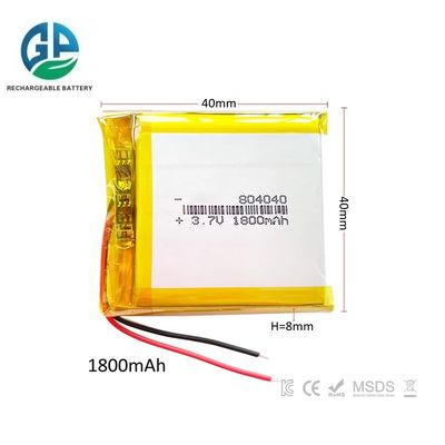 Bateria de alta taxa de descarga 30C Max60C recarregável 6.6wh Bateria de polímero de lítio 1800mah 804040 Bolsa recarregável para jogadores de jogos portáteis