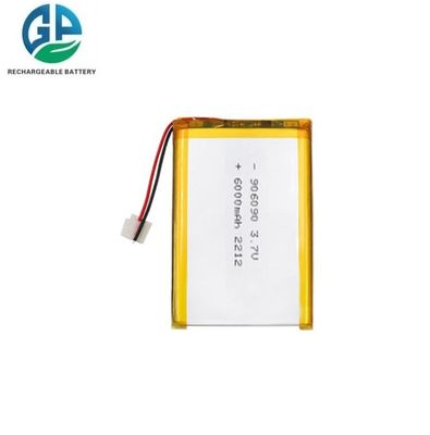 Bateria de polímero de lítio recarregável Lipo de alta densidade de energia 3,7V 6000mAh