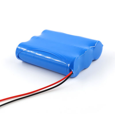 ICR 18650 3s1p 11.1V 2600mAh Bateria recarregável de íons de lítio com 500 vezes a vida útil do ciclo