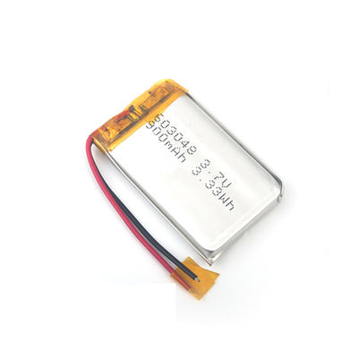 Bateria de Polímero de Lítio Certificada UN38.3 de 900mAh e 3.7V, Pacote de Bateria Recarregável LiPo