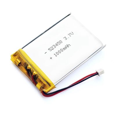 523450 3,7 bateria recarregável de Lipo do polímero do lítio de V 1000mah
