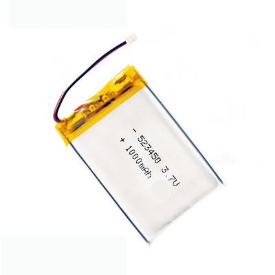 523450 Lipo 3.7V 1000mAh Bateria KC com 500 Ciclos de Vida para Luz Solar