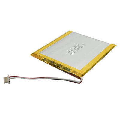 3.7V 3000mAh Bateria de polímero de lítio com 500 ciclos e conector PCM NTC