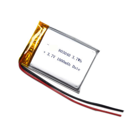 803040 3,7 bateria recarregável de Lipo do polímero do lítio de V 1000mah para o orador de Bluetooth