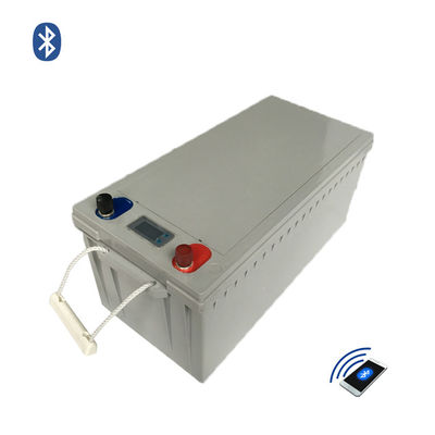 Bateria de Fosfato de Ferro e Lítio de 12V com Capacidade de 200Ah, Bluetooth e Vida Útil de 2000 Ciclos