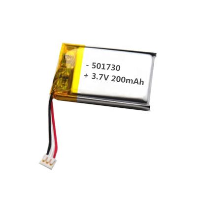 Bateria de Polímero de Lítio 3.7V 200mAh 501730 para Brinquedos Eletrônicos e Dispositivos Digitais