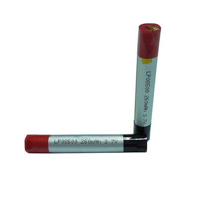 Recarregável 3,7V 260mAh 08500 Bateria Lipo de Lítio Polímero para Cigarro Eletrônico
