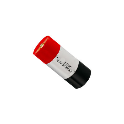 Bateria recarregável Lipo 3.7V 850mAh Polímero de Lítio 17350 Bateria para cigarro eletrônico