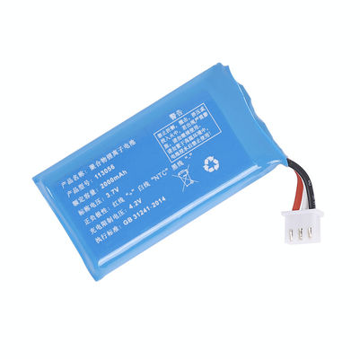 Bateria Recarregável LiPo de 3.7V 2000mAh Certificada pela UL para Dispositivos Vestíveis