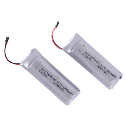 Bloco 600mah 3.7V da bateria de LiPo do polímero do lítio para produtos eletrónicos de consumo