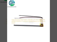 Bateria de alta taxa de descarga 550mAh 3.7V 30C Max60C KC 402065 550mah 3.7v Bateria de polímero de lítio para dispositivo eletrônico