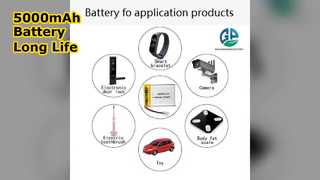 longa vida da bateria do polímero de 5000mAh 3.7V Li
