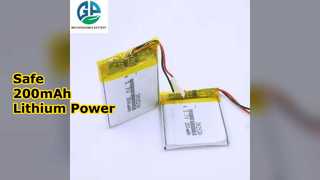 Bateria de lítio de 200mAh: alimente seus dispositivos com segurança